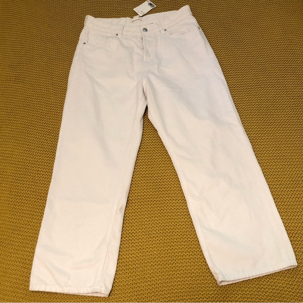 🆕 NWT White Denim Straight Leg Jeans